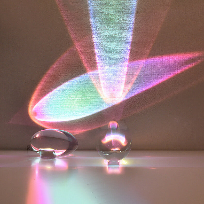 Creative Crystal Projection LED Table Lamp with Angel Eye Design