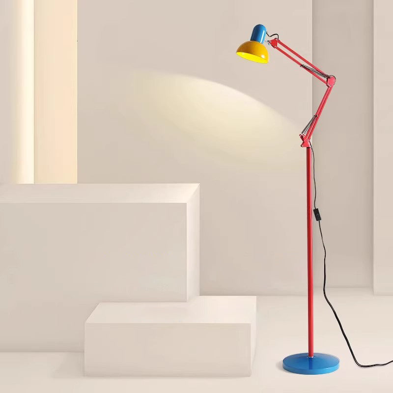 Modern Minimalist Iron Half-Circle 1-Light Floor Lamp for Bedroom