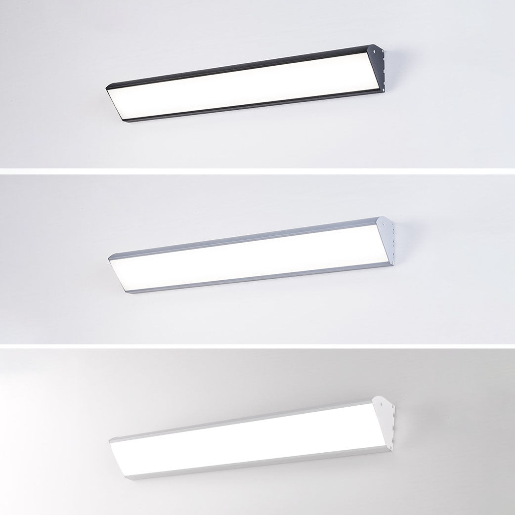 Modern Industrial Waterproof LED Wall Sconce with Rectangular Aluminum Frame and Acrylic Panel for Outdoor Patio