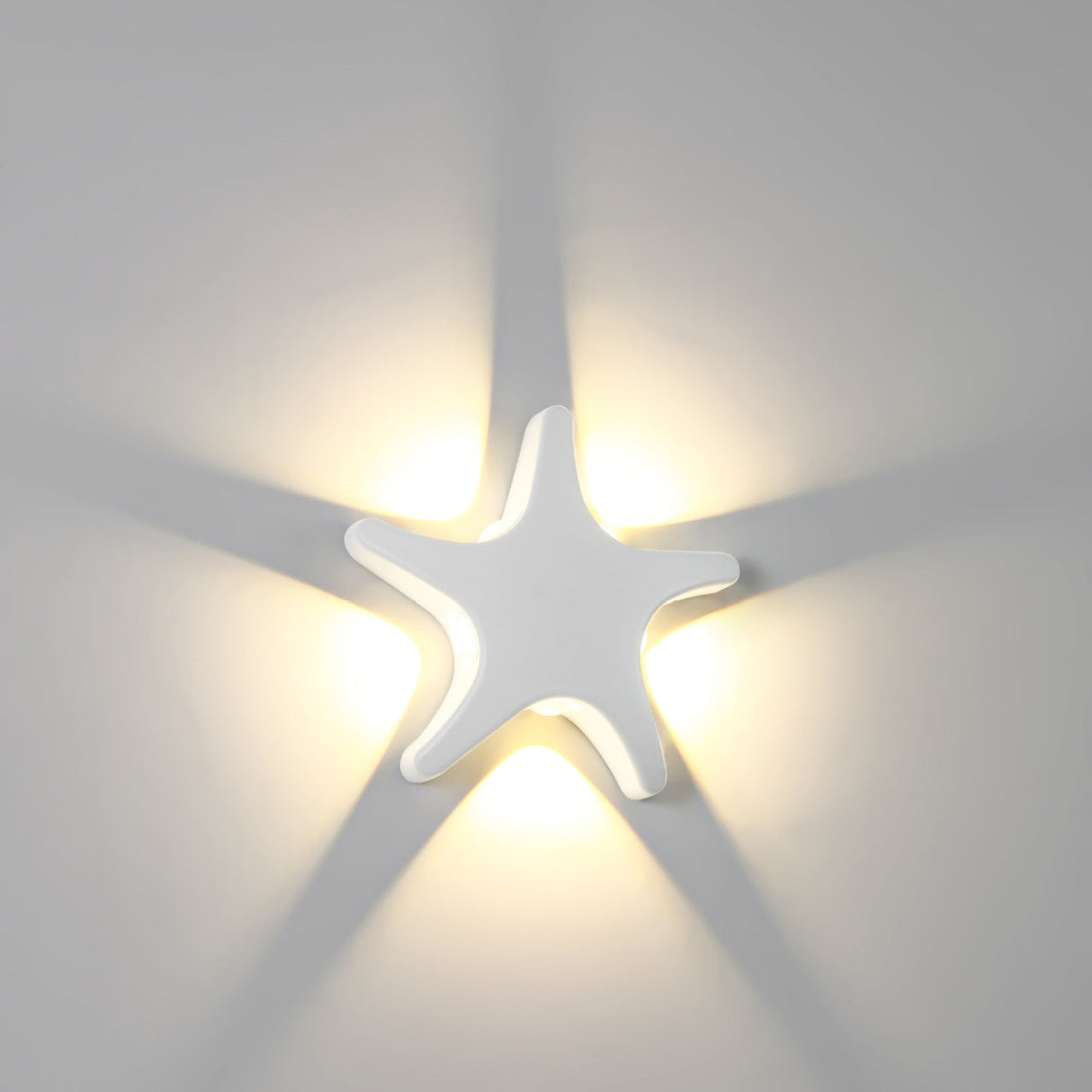 Aluminum Starfish LED Waterproof Outdoor Wall Sconce β Contemporary Patio Lighting