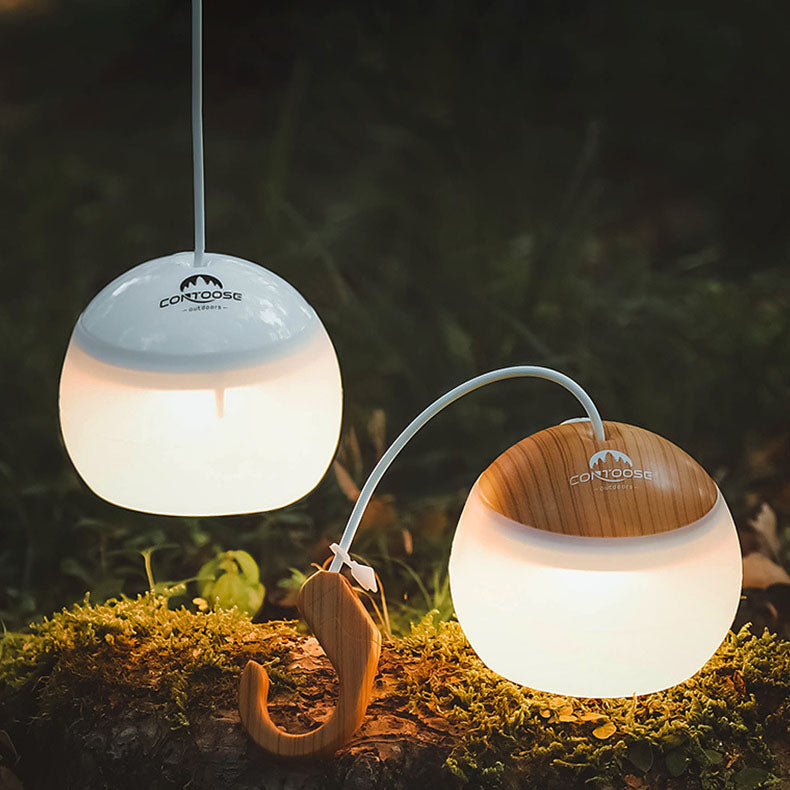 Sleek Modern USB-Rechargeable LED Tent Light for Outdoor Camping — Hangable & Minimalist