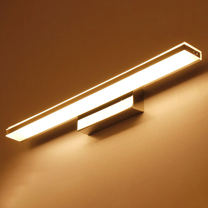 Sleek Modern Minimalist Rectangular Anti-Fog LED Vanity Light Wall Sconce