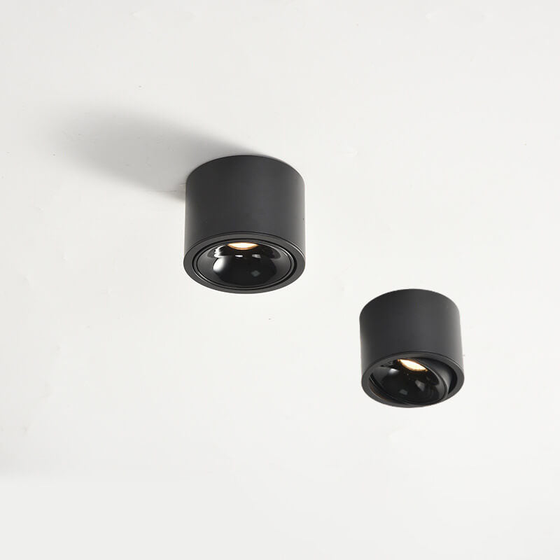 Sleek Modern Round LED Spotlight Flush Mount Ceiling Light, Adjustable