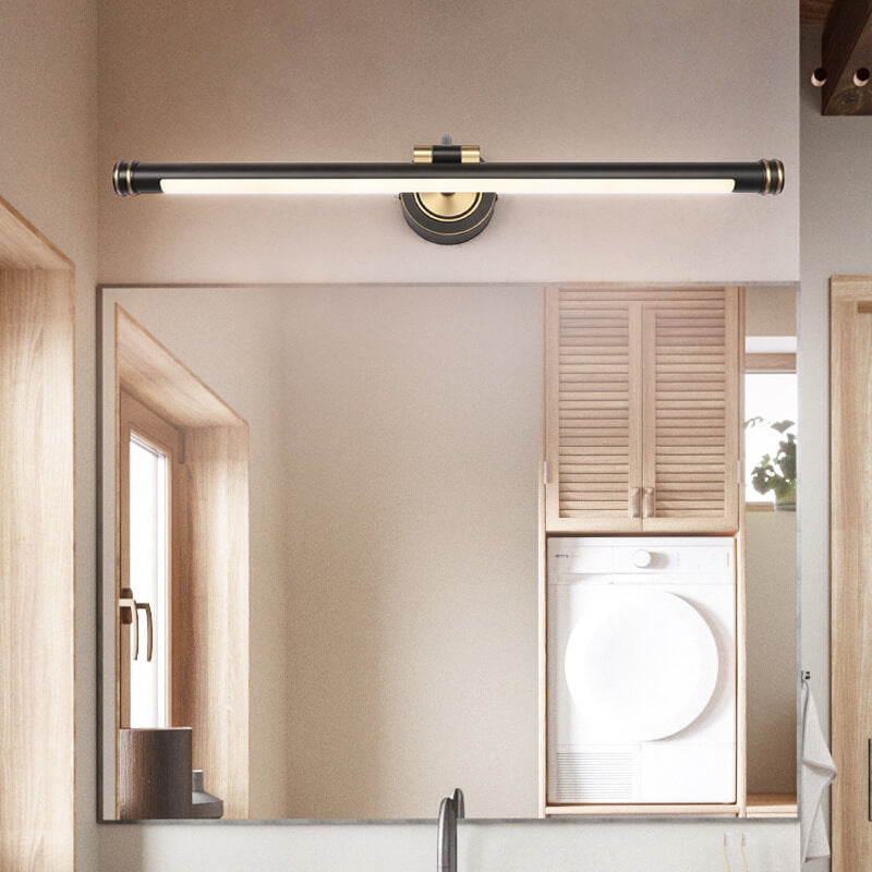 Modern Luxury Long-Copper LED Vanity Light with Acrylic Finish – Wall Sconce Lamp
