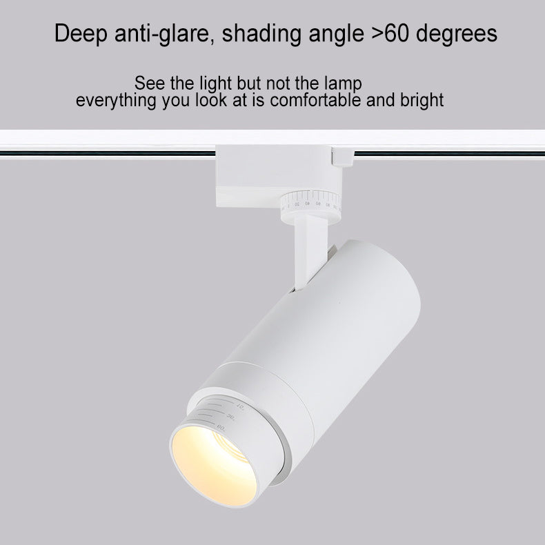 Sleek Modern Minimalist Adjustable Dimmable Spotlight Track Lighting – Tubular LED Flush-Mount, 3/4/5-Light Options for Living Room