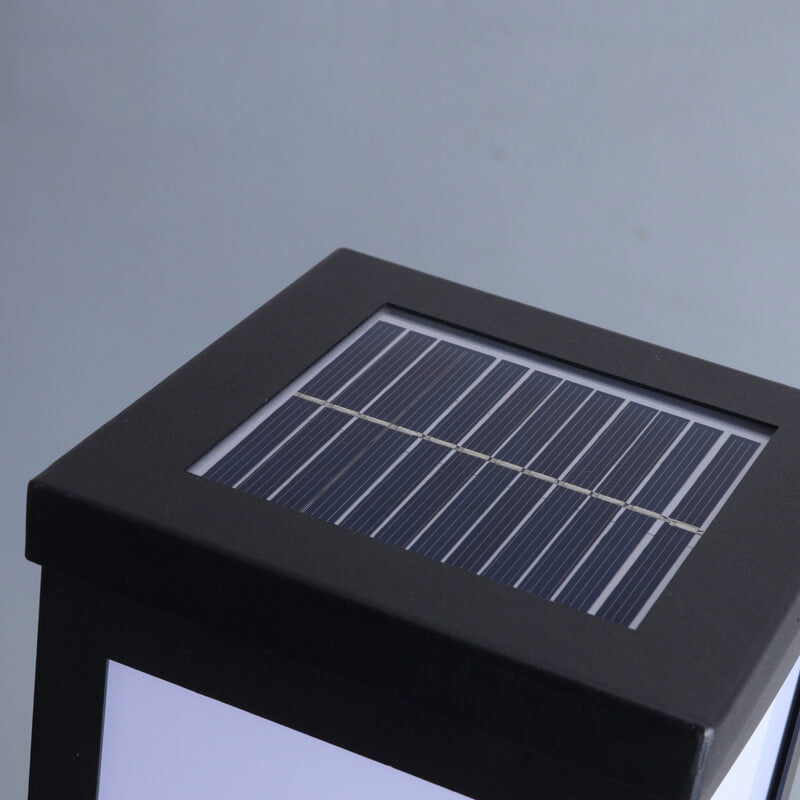 Chic Modern Solar Lawn Square Column Outdoor Waterproof Path Light