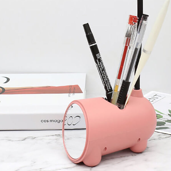 Cute Cartoon Rabbit LED Touch Desk Lamp with USB Pen Holder