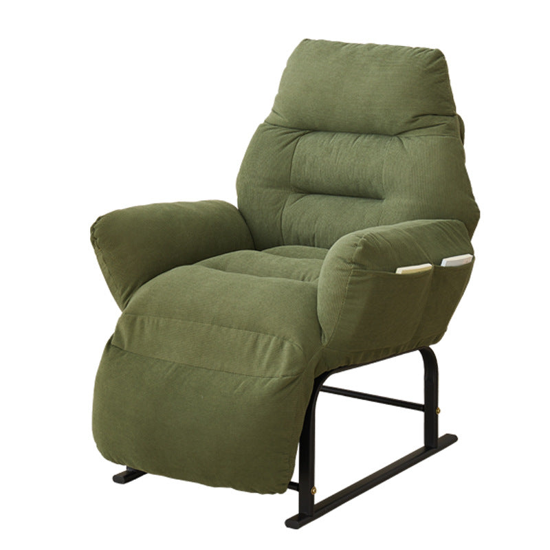 Modern Simplicity Corduroy Cotton Sponge Footrest – Adjustable Square Recliner with Iron & Carbon Steel Frame for Bedroom