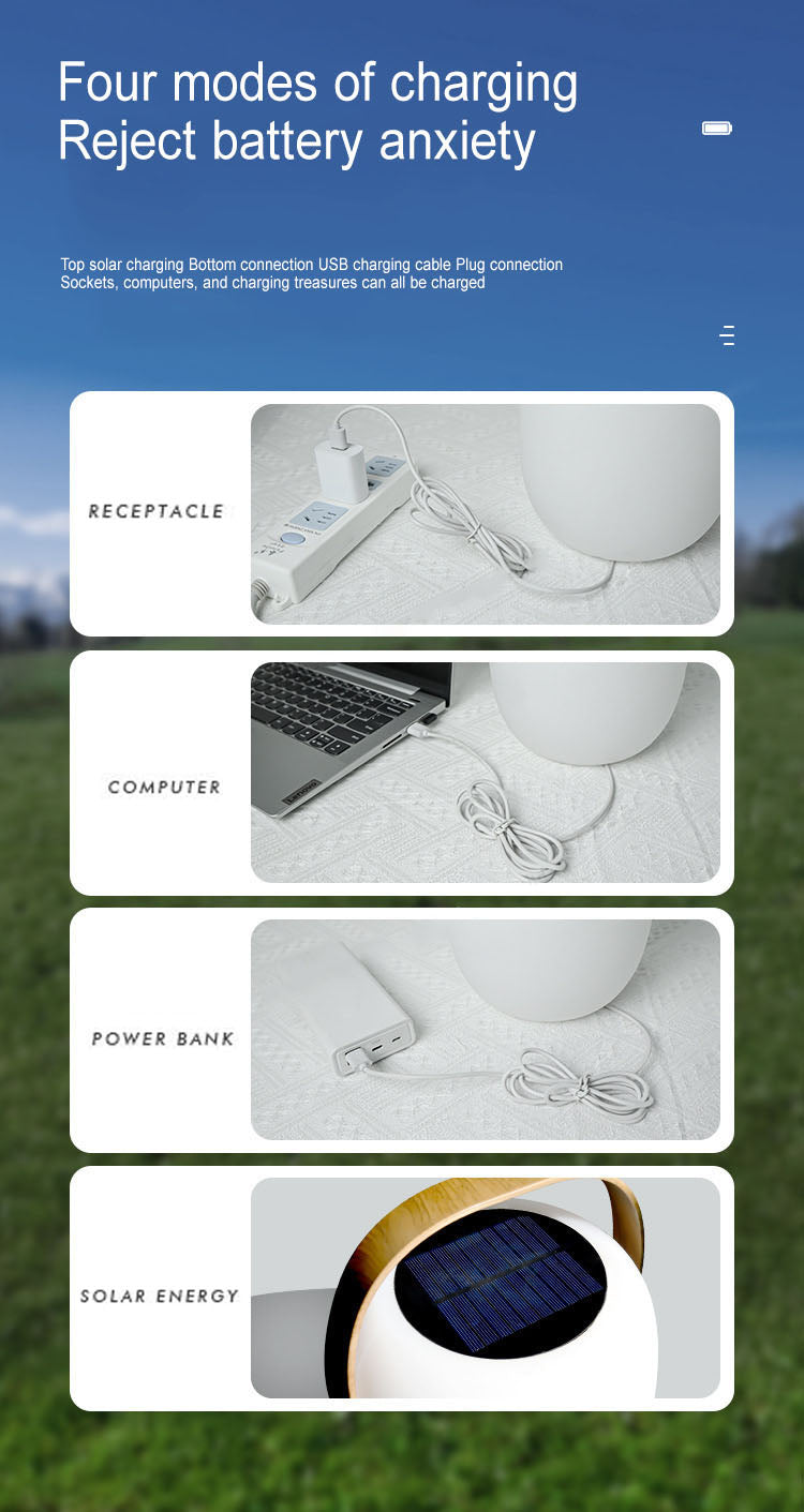Solar-Powered PE Basket LED Light – Portable Outdoor Waterproof Decorative Lighting