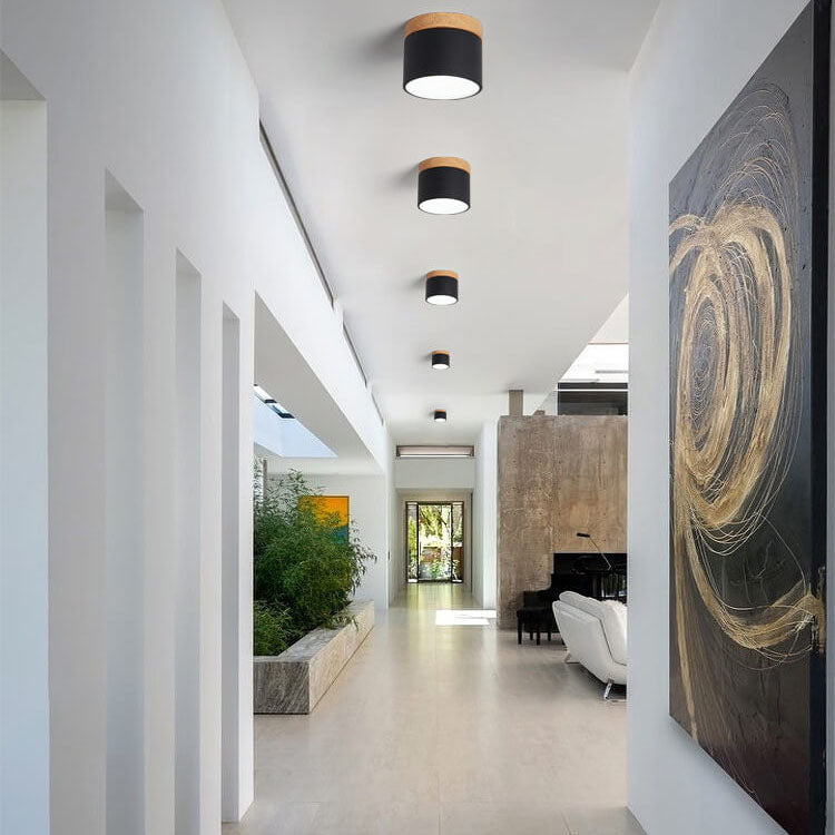 Chic Scandinavian Macaroon Solid Color LED Flush-Mount Ceiling Light