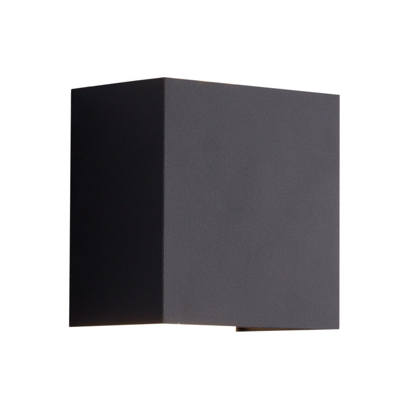 Sleek Modern Solid-Color Aluminum Square LED Outdoor Wall Sconce – Waterproof, Energy-Efficient Outdoor Lighting