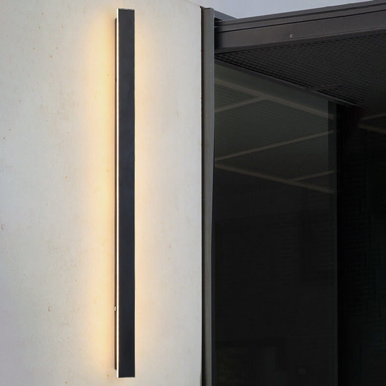Retro Outdoor LED Wall Sconce Lamp - Waterproof Rectangular Strip Light