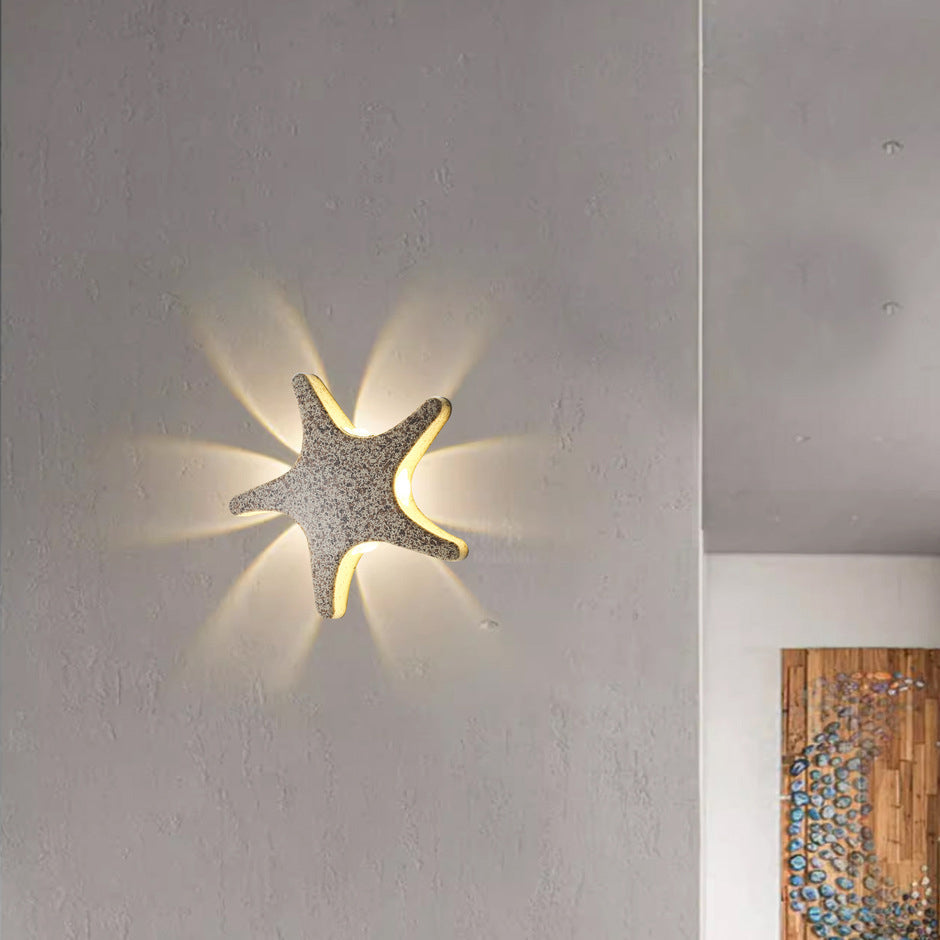 Aluminum Starfish LED Waterproof Outdoor Wall Sconce β Contemporary Patio Lighting