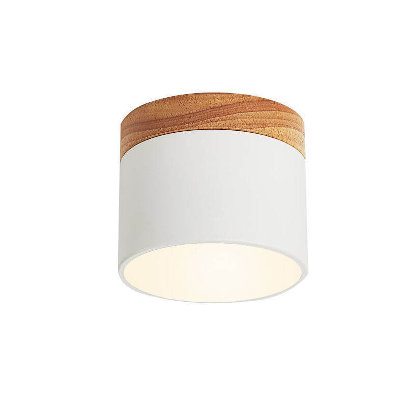 Chic Scandinavian Macaroon Solid Color LED Flush-Mount Ceiling Light