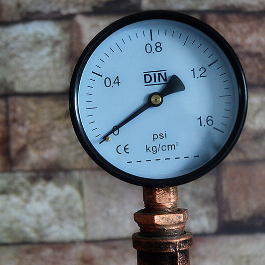 Industrial Steampunk Copper Water Pipe 2-Light Vintage Floor Lamp