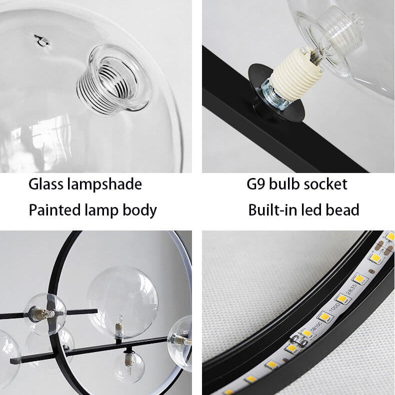 Modern Glass Long Bubble Magic Bean Island Light Chandelier β Sleek Statement Pendant Lighting