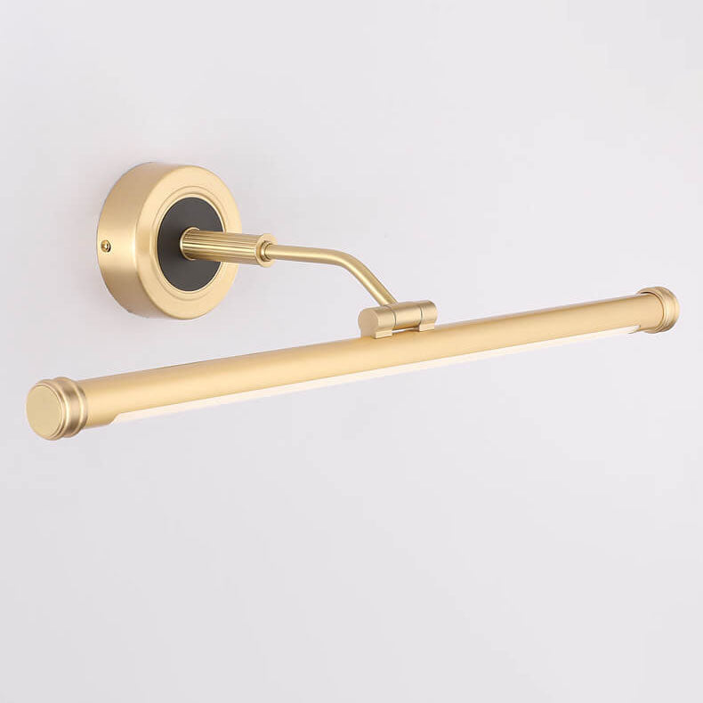 Modern Luxury Long-Copper LED Vanity Light with Acrylic Finish – Wall Sconce Lamp
