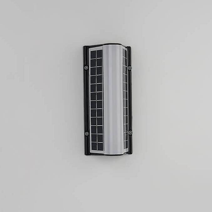 Sleek Solar-Powered Waterproof Acrylic Long-Strip LED Outdoor Wall Sconce Lamp