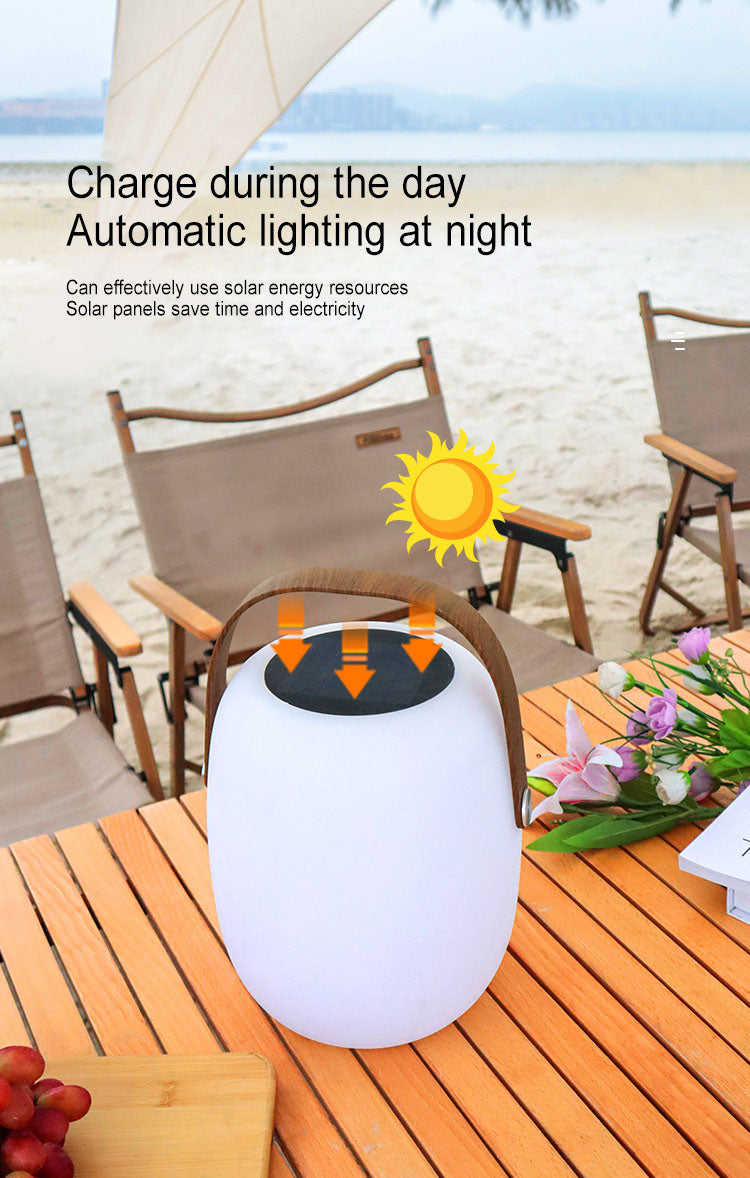 Solar-Powered PE Basket LED Light – Portable Outdoor Waterproof Decorative Lighting