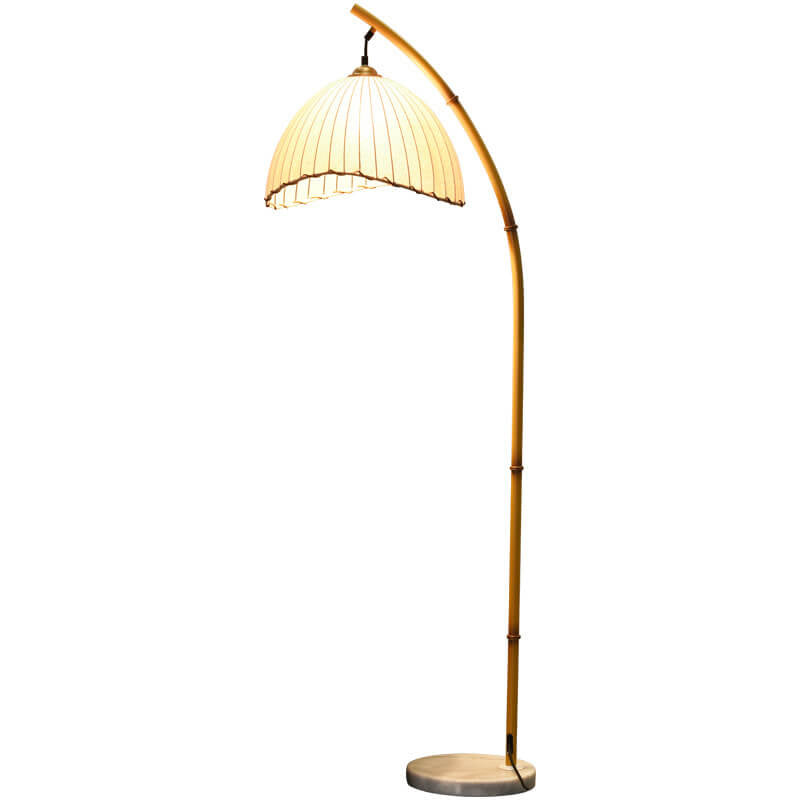 Retro Zen Simulated Bamboo Pole Floor Lamp – 1-Light Standing Lamp