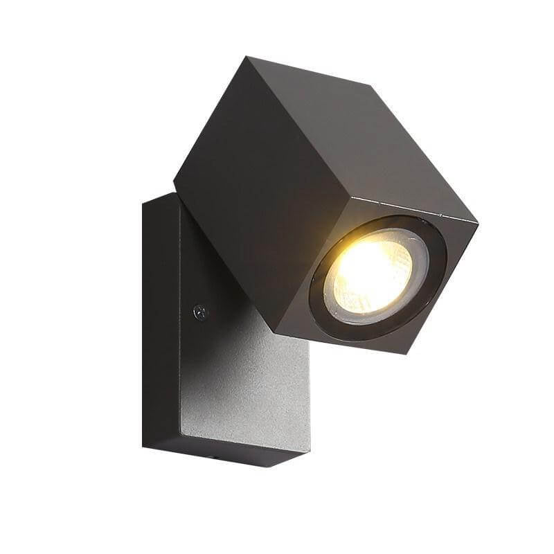 Modern Outdoor Waterproof Square LED Spotlight with Adjustable Angle – Garden Wall Sconce Lamp
