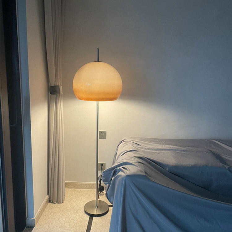 Contemporary Retro Mushroom Glass 2-Light Floor Lamp – Standing Lamp for Living Room