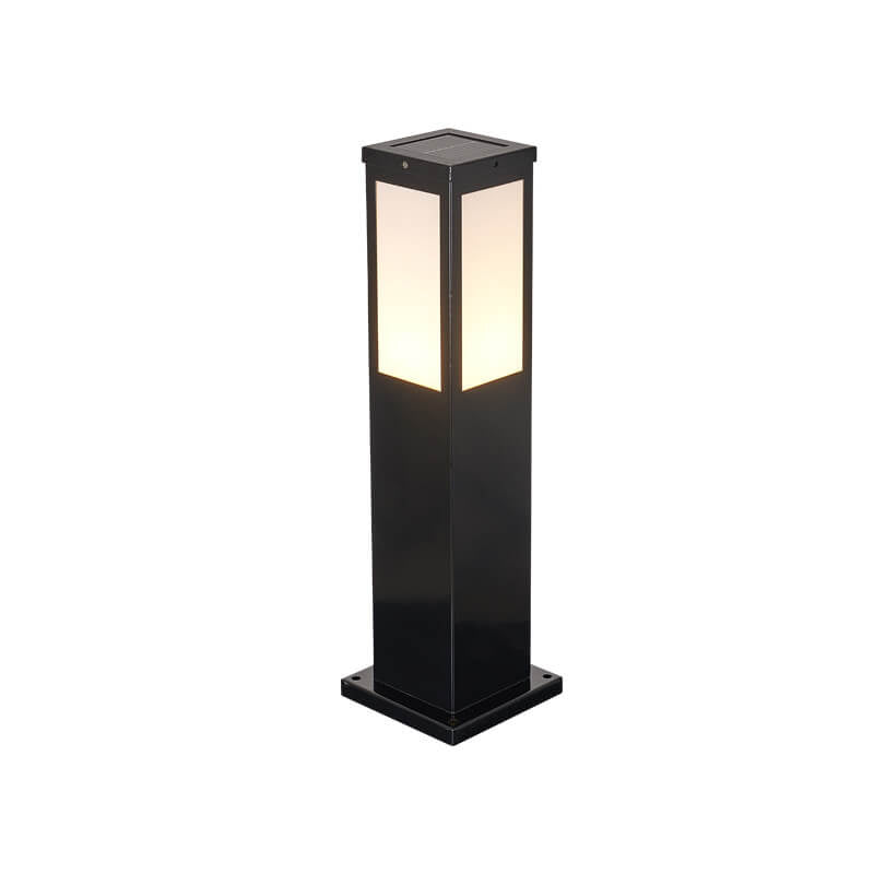 Chic Modern Solar Lawn Square Column Outdoor Waterproof Path Light
