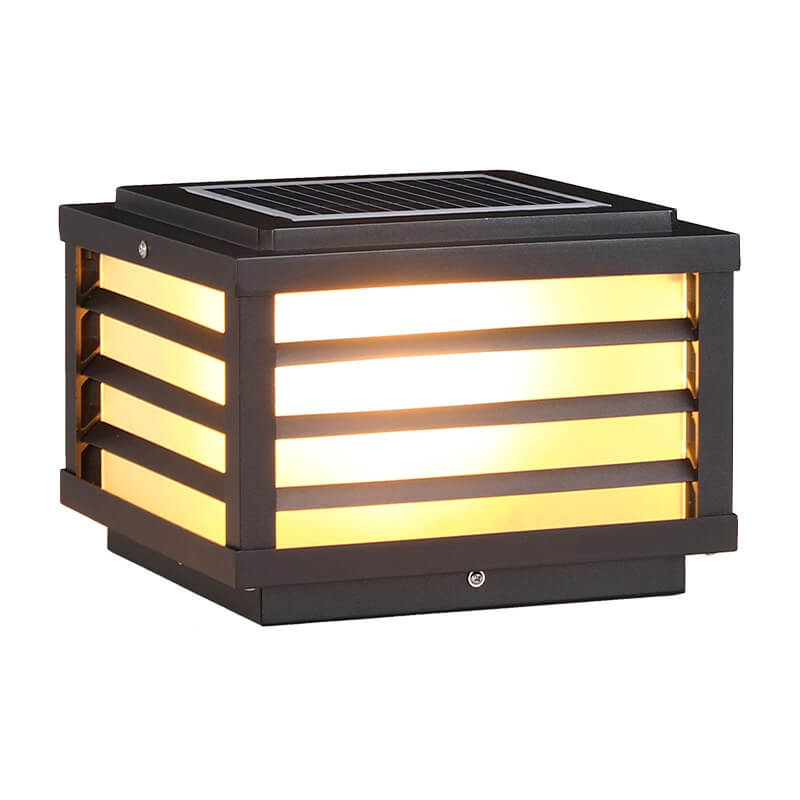 Solar Square Post Cap Light - Outdoor Waterproof Patio Lighting