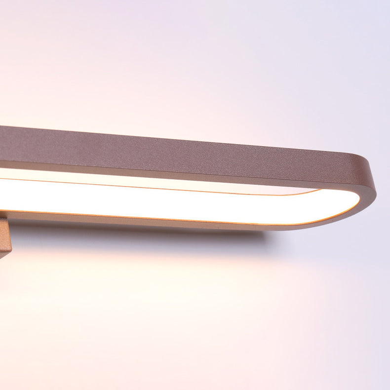 European-Style Minimalist Circular Aluminum LED Vanity Light – Front Mirror Wall Sconce Lamp