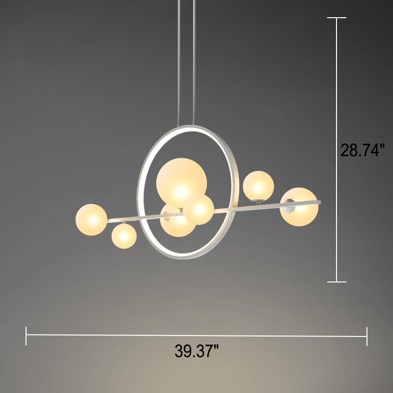 Modern Glass Long Bubble Magic Bean Island Light Chandelier β Sleek Statement Pendant Lighting