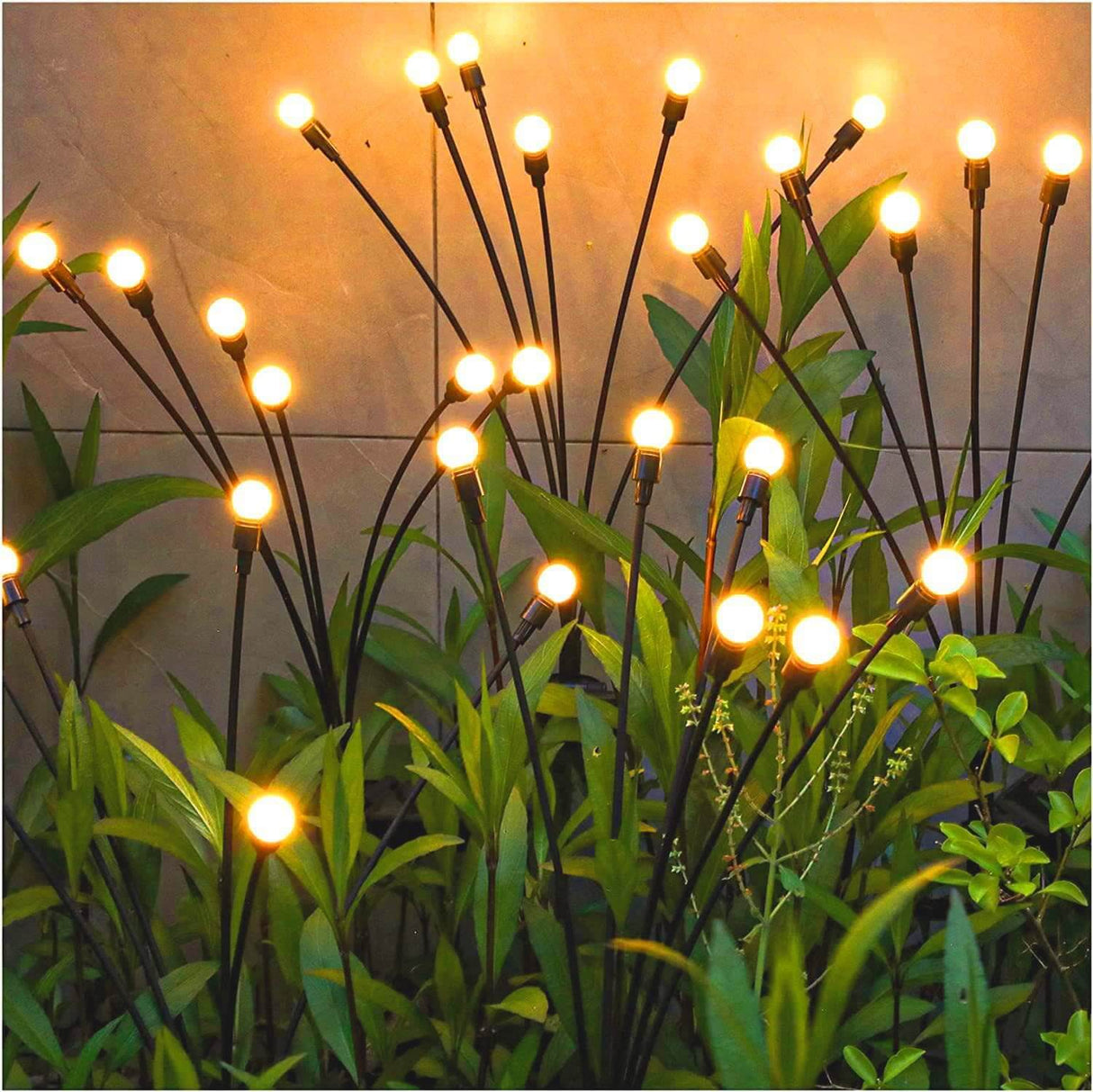 Modern Solar Firefly LED Garden Light – Waterproof ABS, Ground-In Lawn Landscape Lighting