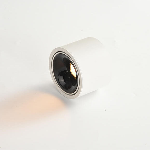 Sleek Modern Round LED Spotlight Flush Mount Ceiling Light, Adjustable