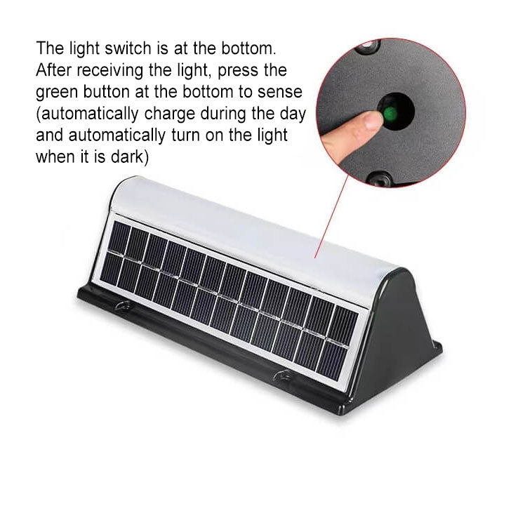 Sleek Solar-Powered Waterproof Acrylic Long-Strip LED Outdoor Wall Sconce Lamp