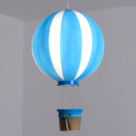Scandinavian Modern 1-Light Hot Air Balloon Pendant Light, Iron & Acrylic