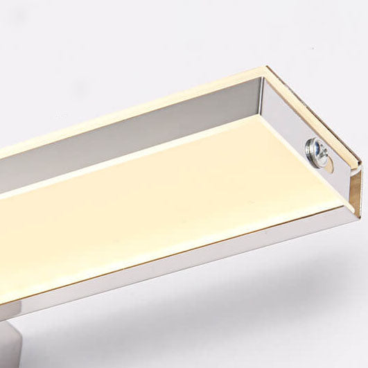 Sleek Modern Minimalist Rectangular Anti-Fog LED Vanity Light Wall Sconce
