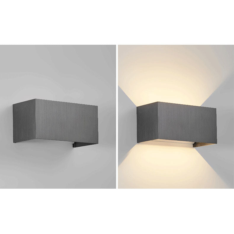 Nordic Minimalist Aluminum LED Reading Wall Sconce - Adjustable Square Beam Lamp