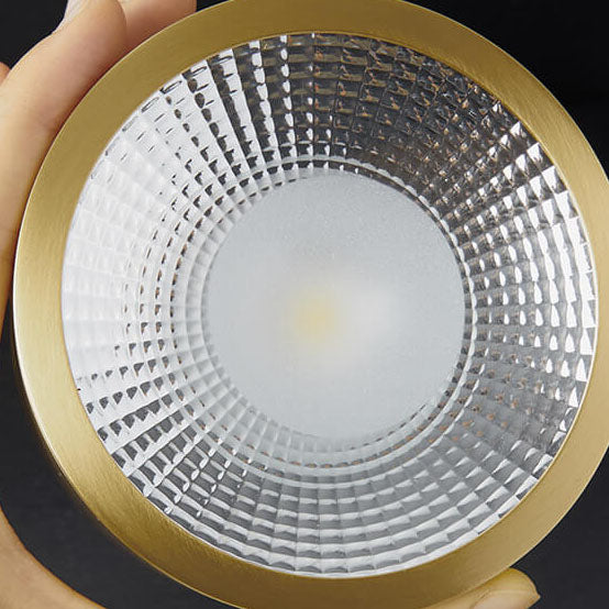 Nordic Light Luxury All-Copper Ultra-Thin LED Flush-Mount Ceiling Light