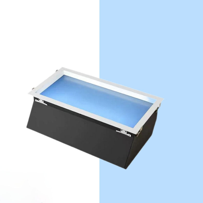 Sleek Modern Smart Blue Sky Aluminum LED Flush-Mount Ceiling Light