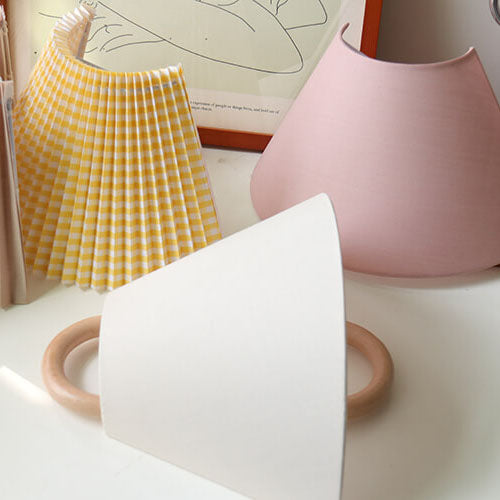 Sleek Contemporary Solid Wood Pleated Semi-Circle 1-Light Wall Sconce Lamp
