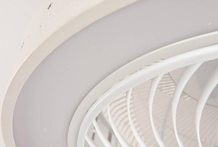 Luxurious Modern Round Lace LED Flush-Mount Ceiling Fan Light