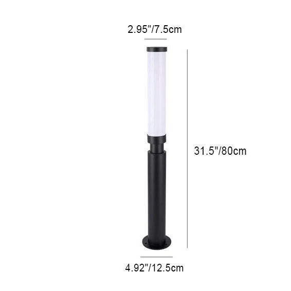Lipstick-Inspired Modern Acrylic LED Outdoor Floor Lamp – Waterproof, Creative Lawn Lighting