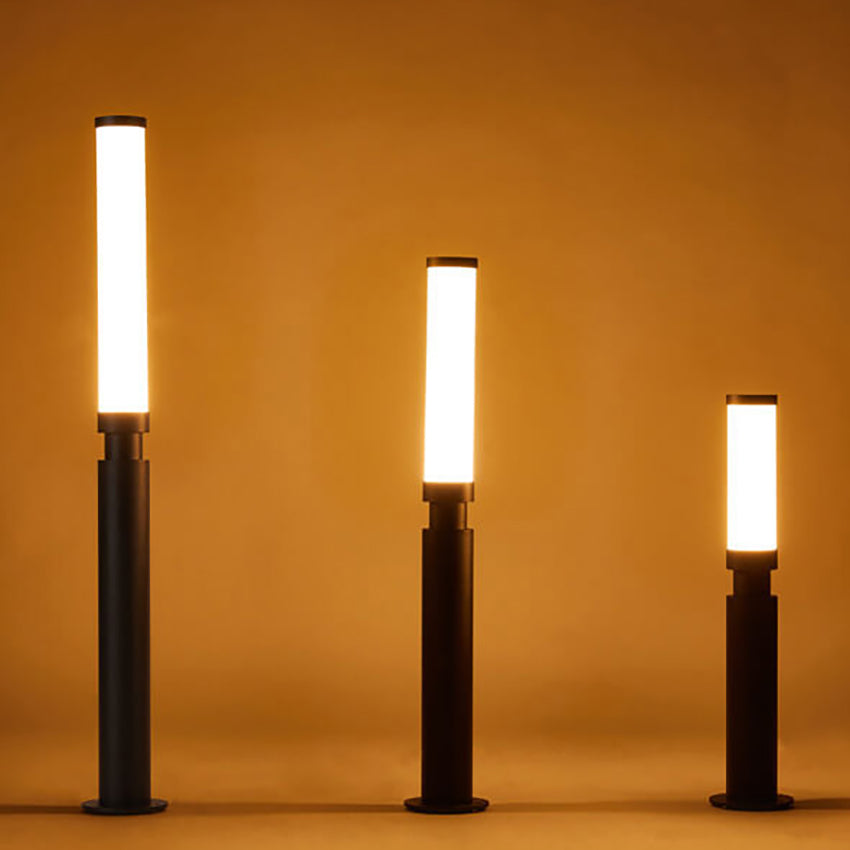 Lipstick-Inspired Modern Acrylic LED Outdoor Floor Lamp – Waterproof, Creative Lawn Lighting
