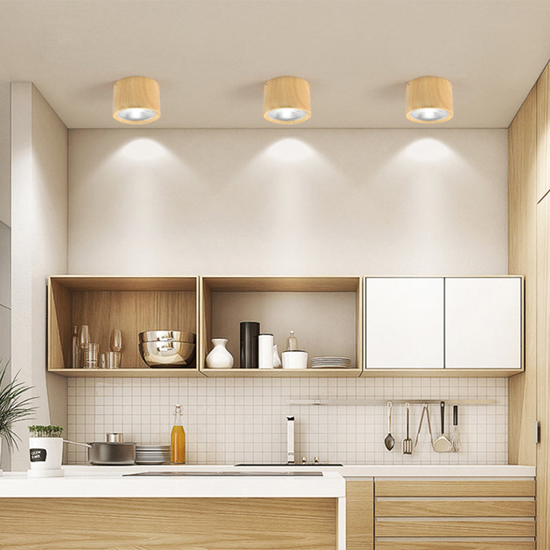 Nordic Cylinder LED Spotlight Flush-Mount Ceiling Light - Sleek Modern Fixture