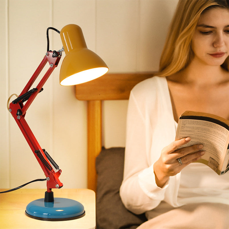 Modern Simplicity Memphis Iron Half-Circle 1-Light Table Lamp – Ideal for the Study