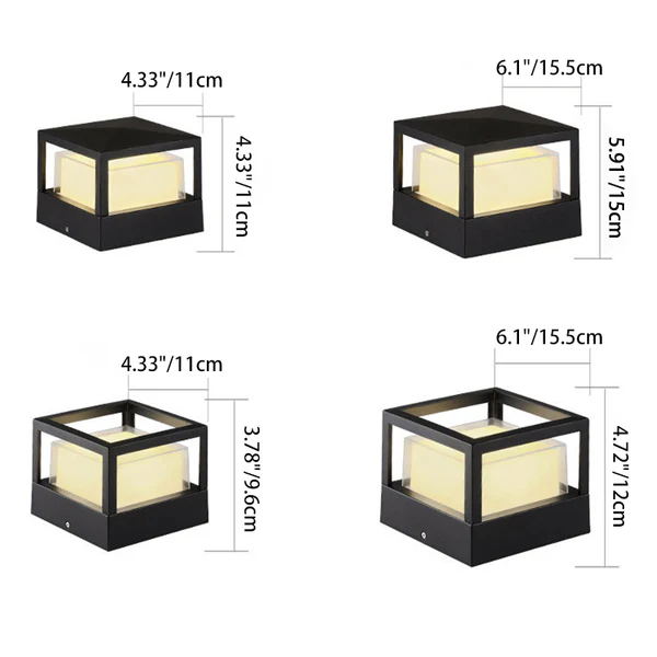 Industrial-Grade Waterproof Aluminum Cylinder LED Outdoor Landscape Light for Lawn and Garden