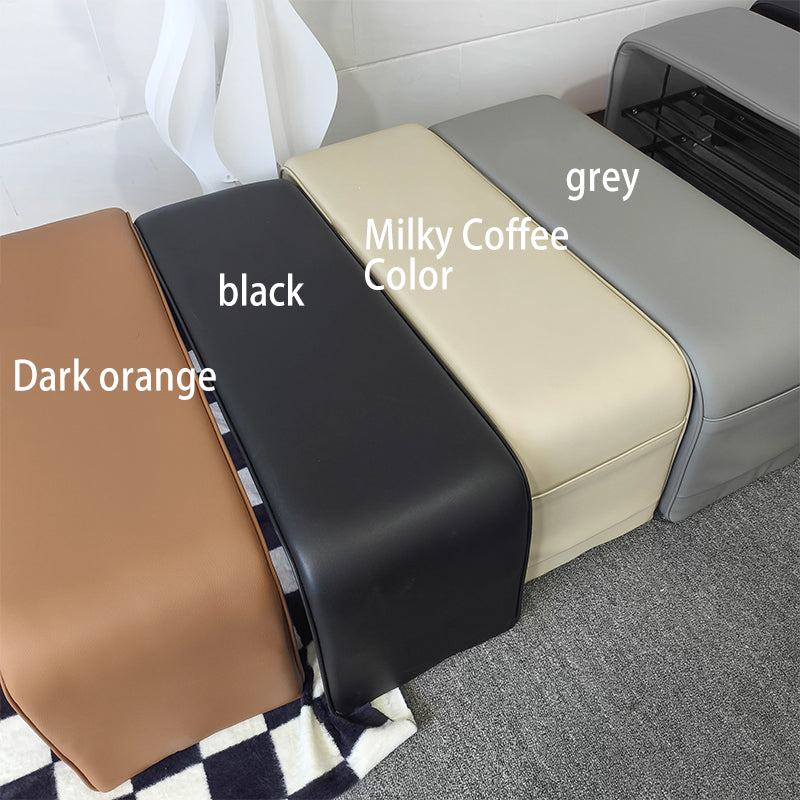 Modern Simplicity Eco-Friendly Synthetic Leather & Carbon Steel 2-Tier Rectangular Shoe Shelf Bench for Entryway