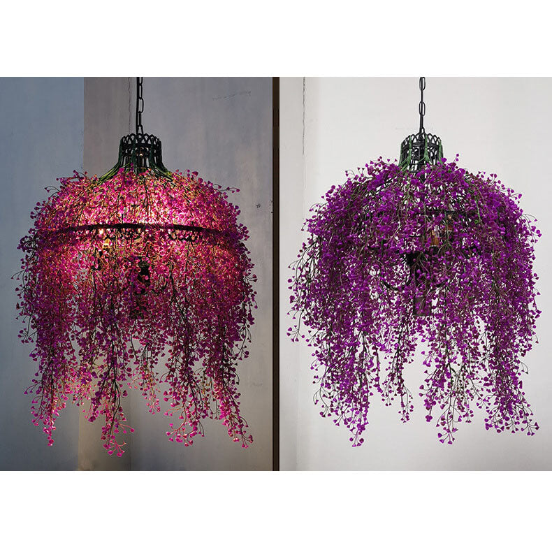 Creative Plant Vine 3-Light Chandelier – Decorative Indoor Lighting Fixture