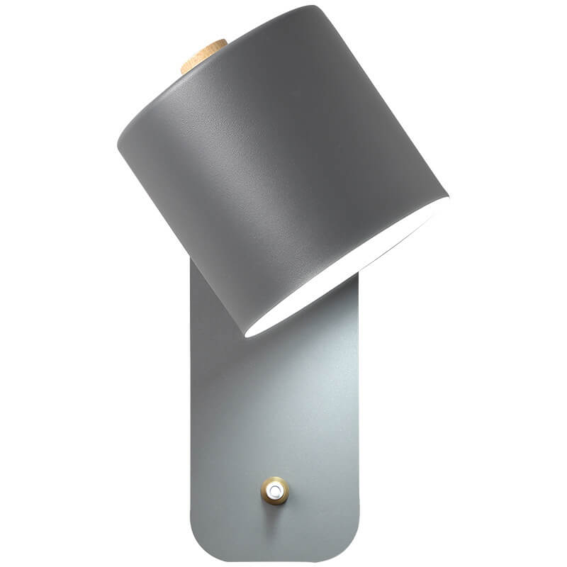 Nordic Macaron Cylinder-Shaped Rotatable 1-Light Wall Sconce