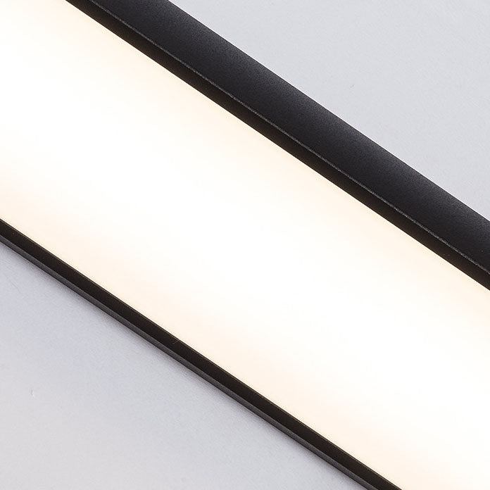 Modern Industrial Waterproof LED Wall Sconce with Rectangular Aluminum Frame and Acrylic Panel for Outdoor Patio