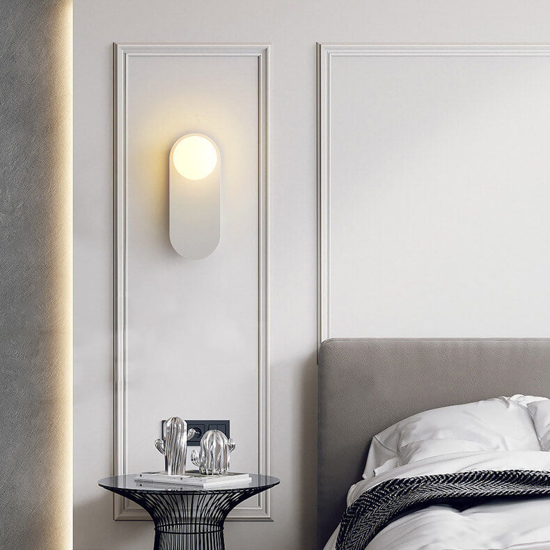 Nordic Minimalist Glass Ring Base Wall Sconce — 1-Light Modern Lamp